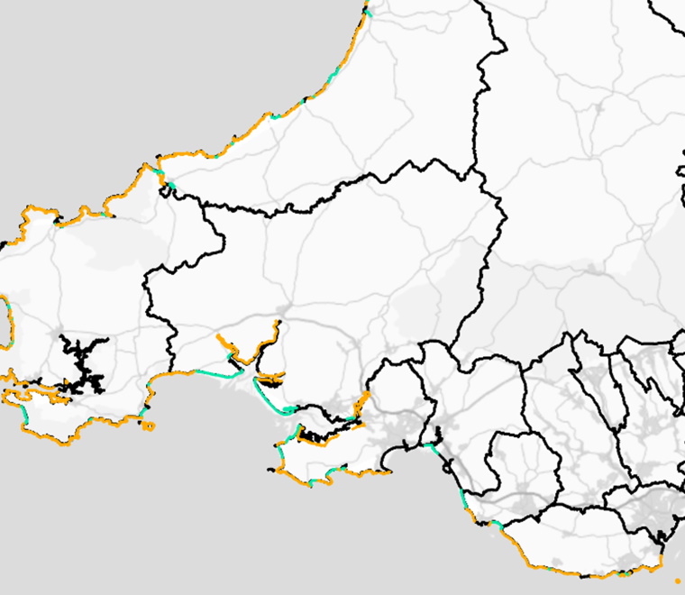 Advice on locations where coastal adaptation measures may affect access