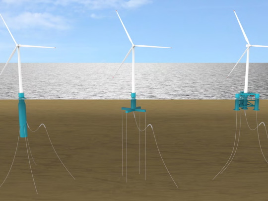 floating wind foundation types