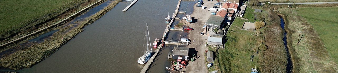 Southwold Harbour aerial